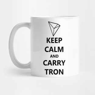 Keep Calm and Carry Tron (Black Text) Mug